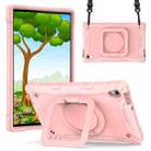 For Lenovo Tab M10 HD 2nd Gen Silicone + PC Bracelet Holder Tablet Case(Rose Gold) - 1