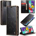 For Samsung Galaxy A51 4G/M40S CaseMe 003 Crazy Horse Texture Leather Phone Case(Coffee) - 1