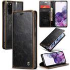 For Samsung Galaxy S20 CaseMe 003 Crazy Horse Texture Leather Phone Case(Coffee) - 1
