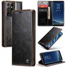 For Samsung Galaxy S8 CaseMe 003 Crazy Horse Texture Leather Phone Case(Coffee) - 1