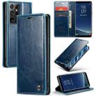 For Samsung Galaxy S8+ CaseMe 003 Crazy Horse Texture Leather Phone Case(Blue) - 1