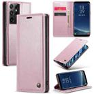 For Samsung Galaxy S8+ CaseMe 003 Crazy Horse Texture Leather Phone Case(Rose Gold) - 1