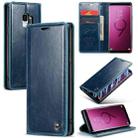 For Samsung Galaxy S9 CaseMe 003 Crazy Horse Texture Leather Phone Case(Blue) - 1