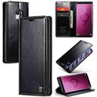 For Samsung Galaxy S9 CaseMe 003 Crazy Horse Texture Leather Phone Case(Black) - 1