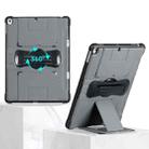 Handheld 360-degree Rotating Holder Tablet Case For iPad 10.2 / 10.5 / Air 3(Grey) - 1