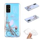 For Huawei Honor 30S Coloured Drawing Pattern Transparent TPU Case(Tower and Bicyle) - 1