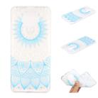 For Xiaomi Redmi K30 Pro Coloured Drawing Pattern Transparent TPU Case(Blue Flower) - 1