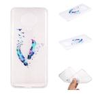 For Xiaomi Redmi K30 Pro Coloured Drawing Pattern Transparent TPU Case(Feather) - 1