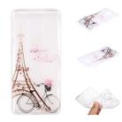 For Xiaomi Redmi Note 9 Pro Coloured Drawing Pattern Transparent TPU Case(Tower and Bicyle) - 1