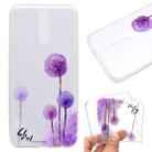 For OnePlus 8 Coloured Drawing Pattern Transparent TPU Case(Dandelion) - 1