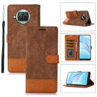 For Xiaomi Mi 10T Lite 5G Splicing Leather Phone Case(Brown) - 1