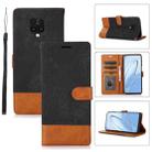 For Xiaomi Redmi Note 9 Pro / Note 9s Splicing Leather Phone Case(Black) - 1