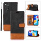 For Xiaomi Redmi Note 11 4G / 11s Splicing Leather Phone Case(Black) - 1