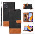 For Xiaomi Redmi Note 11 Pro 5G / 4G Splicing Leather Phone Case(Black) - 1