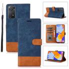 For Xiaomi Redmi Note 11 Pro 5G / 4G Splicing Leather Phone Case(Dark Blue) - 1