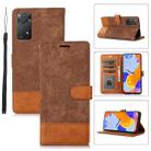 For Xiaomi Redmi Note 11 Pro 5G / 4G Splicing Leather Phone Case(Brown) - 1