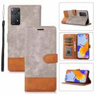 For Xiaomi Redmi Note 11 Pro 5G / 4G Splicing Leather Phone Case(Grey) - 1