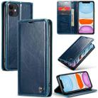 For iPhone 11 CaseMe 003 Crazy Horse Texture Leather Phone Case(Blue) - 1