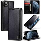 For iPhone 11 Pro CaseMe 003 Crazy Horse Texture Leather Phone Case(Black) - 1