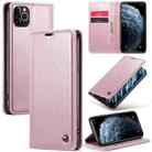 For iPhone 11 Pro CaseMe 003 Crazy Horse Texture Leather Phone Case(Rose Gold) - 1