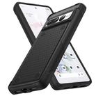 For Google Pixel 7 Pro 5G PC + TPU Shockproof Protective Phone Case(Black+Black) - 1