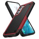 For Samsung Galaxy S22+ 5G PC + TPU Shockproof Protective Phone Case(Red+Black) - 1