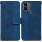 For Xiaomi Redmi A1+ Geometric Embossed Flip Leather Phone Case(Blue) - 1