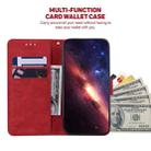 For Tecno Pop 6 Fingerprint Geometric Embossed Flip Leather Phone Case(Red) - 4