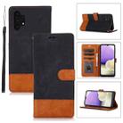 For Samsung Galaxy A32 5G Splicing Leather Phone Case(Black) - 1