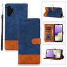 For Samsung Galaxy A32 5G Splicing Leather Phone Case(Dark Blue) - 1