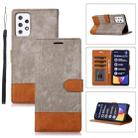 For Samsung Galaxy A72 5G / 4G Splicing Leather Phone Case(Grey) - 1