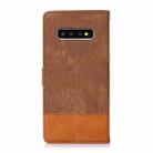 For Samsung Galaxy S10+ Splicing Leather Phone Case(Brown) - 3