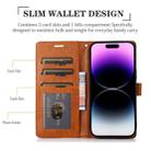 For Samsung Galaxy S10+ Splicing Leather Phone Case(Brown) - 5