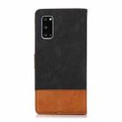 For Samsung Galaxy S20 Splicing Leather Phone Case(Black) - 1