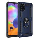 For Galaxy A31 Shockproof TPU + PC Protective Case with 360 Degree Rotating Holder(Blue) - 1