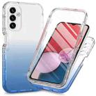 For Samsung Galaxy A14 4G / A14 5G Integrated Transparent Gradient Color TPU + PC + PET Protective Phone Case(Blue) - 1