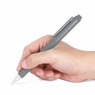 For Apple Pencil 2 Silicone Stylus Case with Two Nib Covers(Grey) - 1