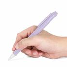 For Apple Pencil 2 Silicone Stylus Case with Two Nib Covers(Purple) - 1