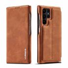 For Samsung Galaxy S23 Ultra 5G LC.IMEEKE Hon Ancient Series Horizontal Flip Leather Phone Case(Brown) - 1