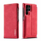 For Samsung Galaxy S23 Ultra 5G LC.IMEEKE Hon Ancient Series Horizontal Flip Leather Phone Case(Red) - 1