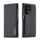 For Samsung Galaxy S23 Ultra 5G LC.IMEEKE Hon Ancient Series Horizontal Flip Leather Phone Case(Black) - 1