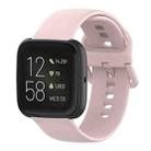 23mm Color Buckle Silicone Wrist Strap Watch Band for Fitbit Versa 2 / Versa / Versa Lite / Blaze, Size: L(Pink) - 1