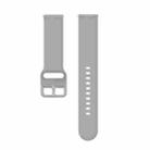 23mm Color Buckle Silicone Wrist Strap Watch Band for Fitbit Versa 2 / Versa / Versa Lite / Blaze, Size: L(Gray) - 2
