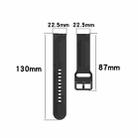 23mm Color Buckle Silicone Wrist Strap Watch Band for Fitbit Versa 2 / Versa / Versa Lite / Blaze, Size: L(Gray) - 6