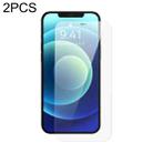 For iPhone 12/12 Pro 2pcs Baseus 0.3mm Crystal HD Tempered Glass Screen Protector with Dust Filter - 1