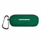 For Huawei FreeBuds SE Pure Color Bluetooth Earphone Silicone Case with Hook(Dark Green) - 1