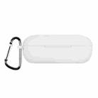 For Huawei FreeBuds SE Pure Color Bluetooth Earphone Silicone Case with Hook(White) - 1