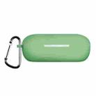 For Huawei FreeBuds SE Pure Color Bluetooth Earphone Silicone Case with Hook(Matcha Green) - 1