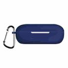 For Huawei FreeBuds SE Pure Color Bluetooth Earphone Silicone Case with Hook(Dark Blue) - 1