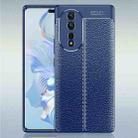 For Honor 80 Litchi Texture Shockproof TPU Phone Case(Blue) - 1